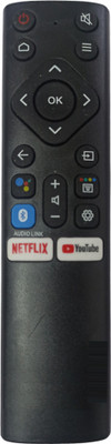 Ehop compatible Remote control for  smart tv with youtube buttons without Voice LLoyd Remote Controller(Black)