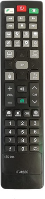 HDF Remote Control Compatible for Intex, Hyundai & Dyanora LED & LCD TV (LED394 IT-3250) Intex LCD LED TV, Hyundai LCD LED TV, Dyanora LCD LED TV Remote Controller(Black)