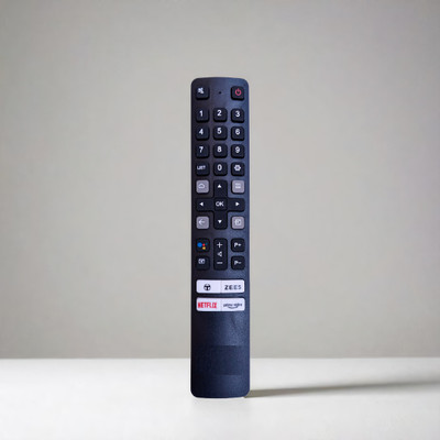 Narayan enterprises TCL Remote Controller Remote Compatible with  Tv RC901v FRM5 Model Suitable LED FHD Smart Android TCL Remote Controller(Black)