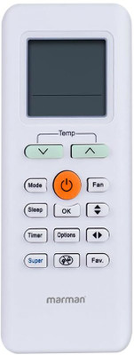 Marman AC Remote Control Model 205 Suitable For Carrier Air Conditioner Remote Controller(White)