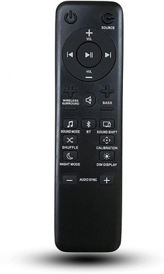 miracles in hand Remote Compatible with Soundbar 5.1/3.1/2.1 Bar Remote JBL Remote Controller(Black)