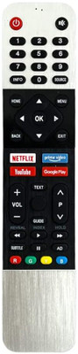 V4 Gadgets Compatible for Vu Smart Tv Remote Control Original Suitable for Android 4K LED vu Remote Controller(White)