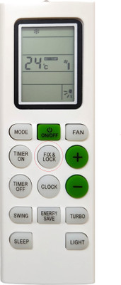 ERNIL 226A AC Remote Compatible for Blue Star Ac Remote (With FIX&LOCK Button)(Your Old Remote Must be Exactly Same) Remote Controller(White)
