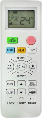 Ehop Compatible Remote control for inverter AC with selfclean Haier Remote Controller(White)