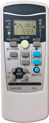 HICLE AC Remote Control–No Setup Required–Ergonomic Design Mitsubishi Split, Window Air Conditioners Remote Controller(White)