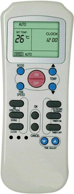 NixGlobal 82 CAR-RIER AC Remote Compatible with CARRIER 1 / 1.5 / 2 TON AC Remote Controller(White)