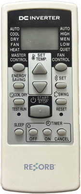 RESORB RE 113C O General Compatible remote for O General split / window Air Conditioner Remote Controller(Black)