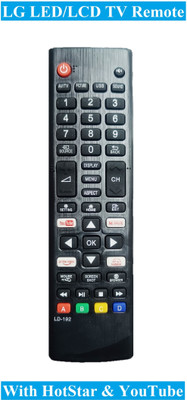 Sauran  Smart LED/LCD TV Remote with Netflix, HotStar & Amazon (RMT53.1) LG Remote Controller(Black)