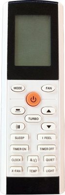 LipiWorld 193 X-Fan AC Remote Control Compatible for  Gree / Voltas AC Remote Controller(Grey/White)