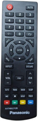 Tke INTEX/PANASONIC LED TV Remote (043) Intex, PANASONIC Remote Controller(Black)