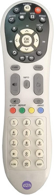 TVE n-Built D2H Set-Top Box Compatible for Sansui LED LCD with D2H sansui Remote Controller (White) Television, Set Top Box Remote Controller(White)