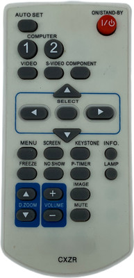 Xpecial CXZR Remote Compatible with SANYO PROJECTOR Remote Controller(White)