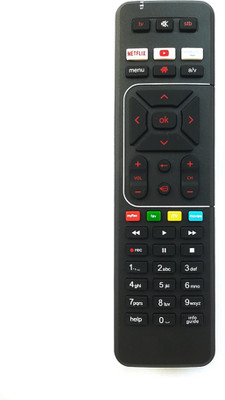 7SEVEN DTH Remote Xstream Remote Compatible with SD and HD Recording Compatible for original Set top or Setup Box Digital tv Remote Control AIRTEL Set Top Box, AIRTEL Xstream - Android TV Set Top Box Remote Controller(Black)