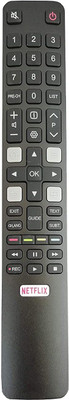hybite LED LCD Smart TV HD Remote Control Compatible for TCL Netflix Tcl Remote Controller(Black)