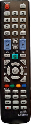 LipiWorld URC-77 LCD LED TV Universal Remote Control (Work with Almost Samsung Led Tv Remote) Compatible For Samsung Tv Remote Controller(Black)