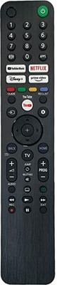 Hybite Remote Compatible with Sony LED TV (Without Voice) Remote NO:RMF-TX500P RMF-TX520P RMF-TX200U RMF-TX300U RMT-TX100D RMT-TX100P Etc Remote Controller(Black)