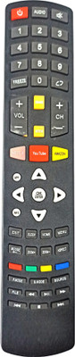 Ehop Compatible Remote Control for  Smart led LCD tv with Netflix WorldTEc Remote Controller(Black)