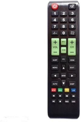 PP REMOTE CHINA SB-LED-39 (M-LED-102) FOR LED (WITH L/R-BLUE BUTTONS) COMPATIBLE TO LED SAME REMOTE MODEL.Send remote 9822247789 whatsapp verification Remote Controller(Black)