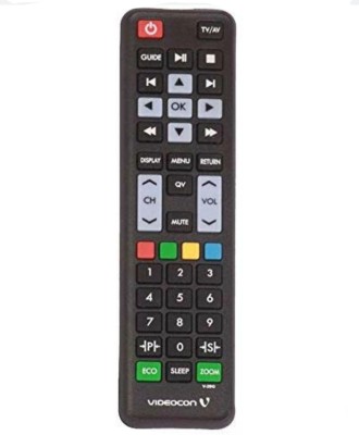 Paril ®68N TV REMOTE Compatible for Videocon Smart TV LCD/LED Remote Control (Macthing with Old Remote,same Remote will Only work) Remote Controller(Black)