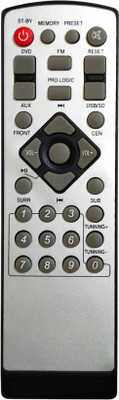 ERNIL HT8 3IN1 Home Theater Remote Compatible for MITSUN Ibell ONIX Home Theater Remote (Your Old Remote Must be Exactly Same) Remote Controller(Silver)
