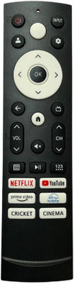 miracles in hand MIHCRCKT REMOTE COMPITABLE WITH SMART 4K LED TV (NON-VOICE) VU Remote Controller(Black)
