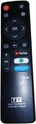 Tke  LCD/LED Smart TV Remote(052) AIWA Remote Controller(Black)