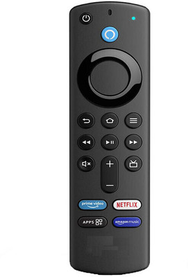 Trust Edge Fire-Stick Remote Control Compatible with Amzon Alexa Voice FlRE Stick 3rd Generation Fire Stick Remote Remote Controller(Black)