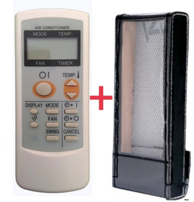 Paril (Remote+Cover) Ac Remote compatible for Sharp Ac Re-71 Replacement for Sharp Ac (Exactly Same Remote Will Only Work) Remote Controller(Black)