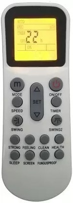 HDF Compatible for Electrolux AC (125-LGHT) with Backlight Electrolux AC Remote Controller(Black)