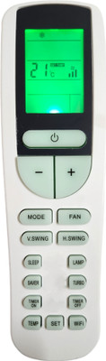 ERNIL AC Remote Compatible for Split/Window AC Voltas Smart Split Ac Remote With(Wifi Button & Light)(Old Remote Must be Same) Remote Controller(White)