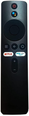 V4 Gadgets Bluetooth Remote with Netflix & Prime Video Button Compatible for Mi Android Box 4K HDR Mi Box& mi Stick with Voice Command Support Google Assistant Key XMRM-00A Remote Controller(Black)