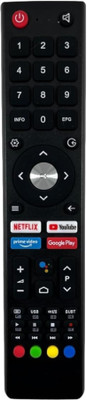 OSWORLD BPL Television with OTT Hotkeys Without Voice Command Best Compatible for BPL Tv Remote Control Suitable for Smart Android 4k LED Remote Control Compatible for BPL LCD LED TV Remote Controller(Black)