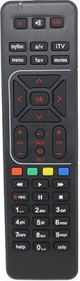 QIBOX DTH/D2H/Didh TV DTH Universal Compatible For DTH/D2H Set Top Box AIRTEL set top box Remote Controller(Black)