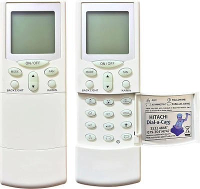 RESORB RE 68 AC Remote Control AC Remote Split ac Remote Compatible with Hitachi Air conditioner. Remote Controller(White)