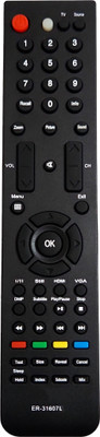 ERNIL ER-31607L TV Remote Compatible For Lloyd LED/LCD TV Remote ER31607 (Exactly Same Remote Will Only Work) Remote Controller(Black)