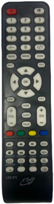 RISHI ENTERPRISES THIS REMOTE IS COMPATIBLE FOR  LED TV REMOTE (371) INTEX Remote Controller(Black)