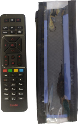 Airtel Original Remote Control for 42 KEYS Digital TV DTH with SD/HD Recording With Pouch Remote Controller(Black)