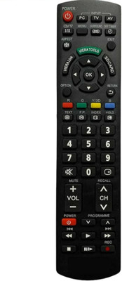 RISHI ENTERPRISES THIS REMOTE IS COMPATIBLE FOR  TV REMOTE (45-TYP) PANASONC Remote Controller(Black)