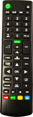 Ehop Compatible Remote Control for Smart LED LCD TV with Wifi Function Murphy Remote Controller(Black)