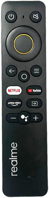 V4 Gadgets nfrared Remote for Realme Smart 4K Android LED OLED QLED TV Replacement for realme Remote with Netflix, Prime Video and YouTube Hot Keys - Non Voice Remote Controller(Black) V4 Gadgets nfrared Remote for Realme Smart 4K Android LED OLED QLED TV Replacement for realme Remote with Netflix, Prime Video and YouTube Hot Keys - Non Voice Remote Controller(Black)