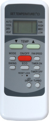 RESORB RE 78A Bluestar, Onida, Voltas and Godrej Compatible for Midea, Voltas and Lloyd Air conditioner Remote Controller(White)