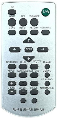 miracles in hand RM-PJ6 RM-PJ7 RM-PJ8 PROJECTOR Remote Compatible with Sony Remote Controller(White)
