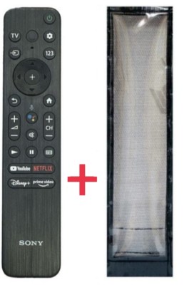 Ethex C-28 New TvR-118 Remote With cover (Remote+Cover) Tv Remote compatible for Sony Smart led/lcd Tv Remote Control Remote Controller(Black)