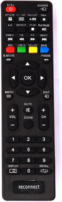 vcony compatiable with  tv for reliance led tv reconnect Remote Controller(Black)