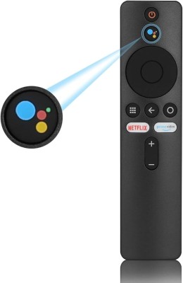 QIBOX Mi X Pro, X series, Mi 5A Voice Remote Control with Silicone Cover For DevicesMi Android TV, Mi tv, Xiaomi Redmi Mi Smart Tv, MI Smart TV 4A Remote Controller(Black)