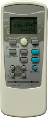 NixGlobal 25 MI-TSUBISHI AC Remote Compatible with MITSUBISHI 1 / 1.5 / 2 TON AC Remote Controller(White)
