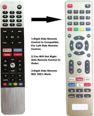 BhalTech LED Smart HD TV (Without Voice in Different Body) Compatible for Thomson TV LED LCD Remote Controller(Gray/Gold)