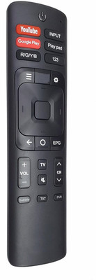 HDF Non Voice Supported Remote Control Compatible for Remote No .56 Compatible For VUSmart 4k Remote Controller(Black)