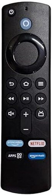 shoppinerz Remote Compatible with  Voice Fire Stick Tv Stick 3rd Generation Amazon Alexa Remote Controller(Black)