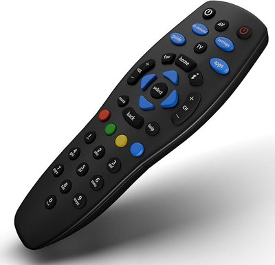 Ladha's Remote Control | Seamlessly Compatible with Tata Sky/ Tata Play Remote Controller(Black)